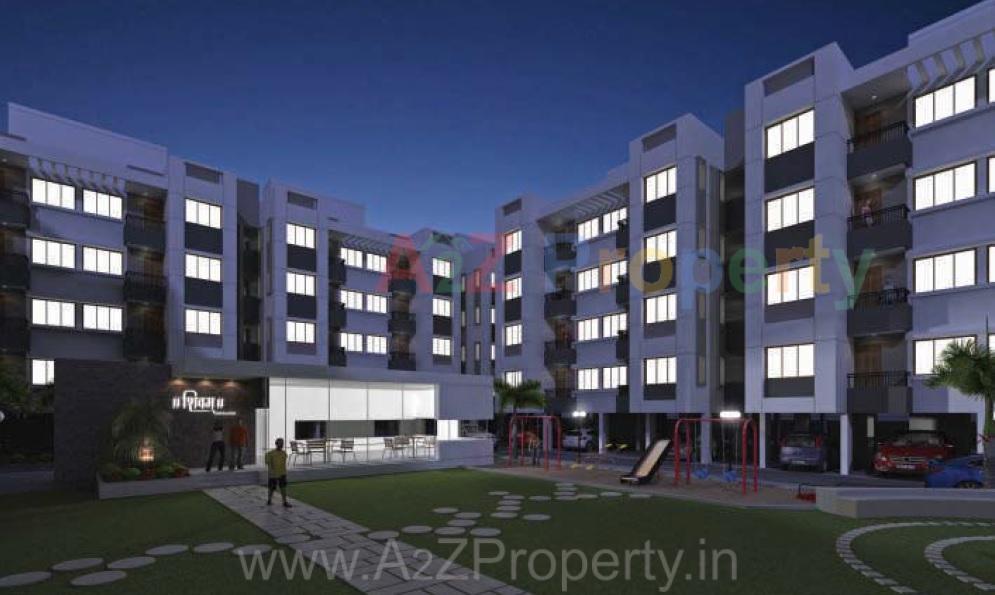 3D Elevation of real estate project Shivam Enclave Duplex located at Vadodara, Vadodara, Gujarat