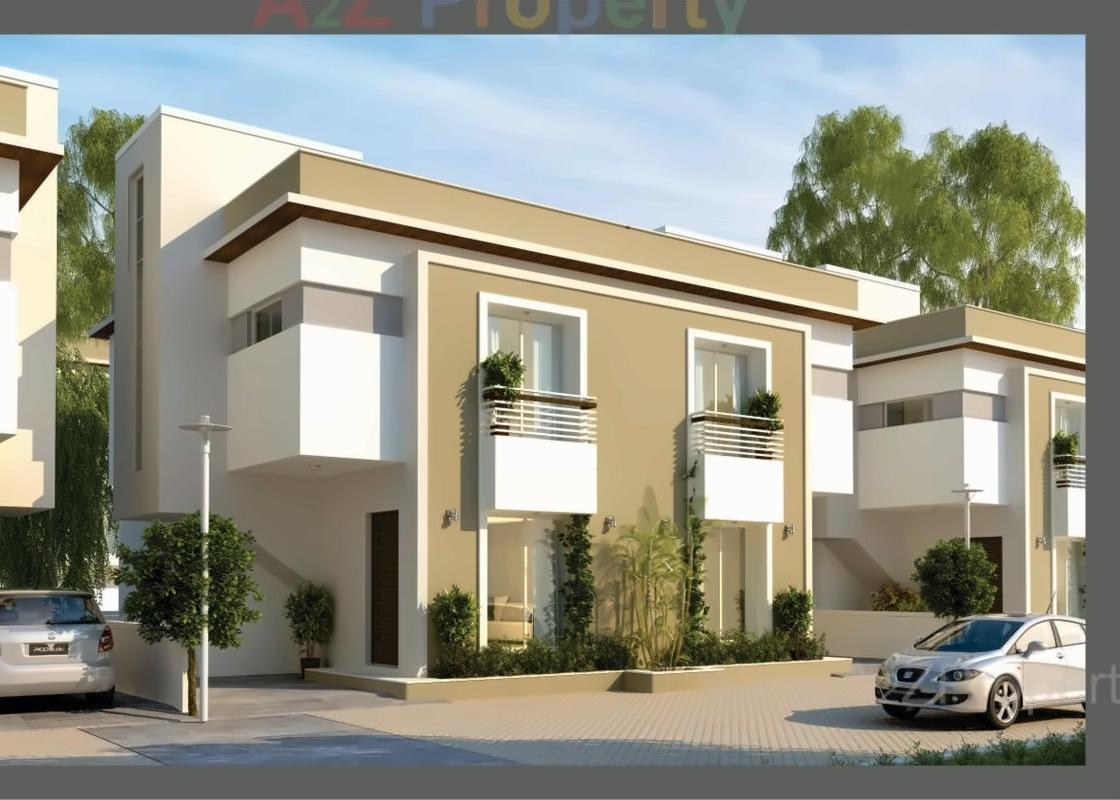 3D Elevation of real estate project Shivam Enclave Duplex located at Vadodara, Vadodara, Gujarat