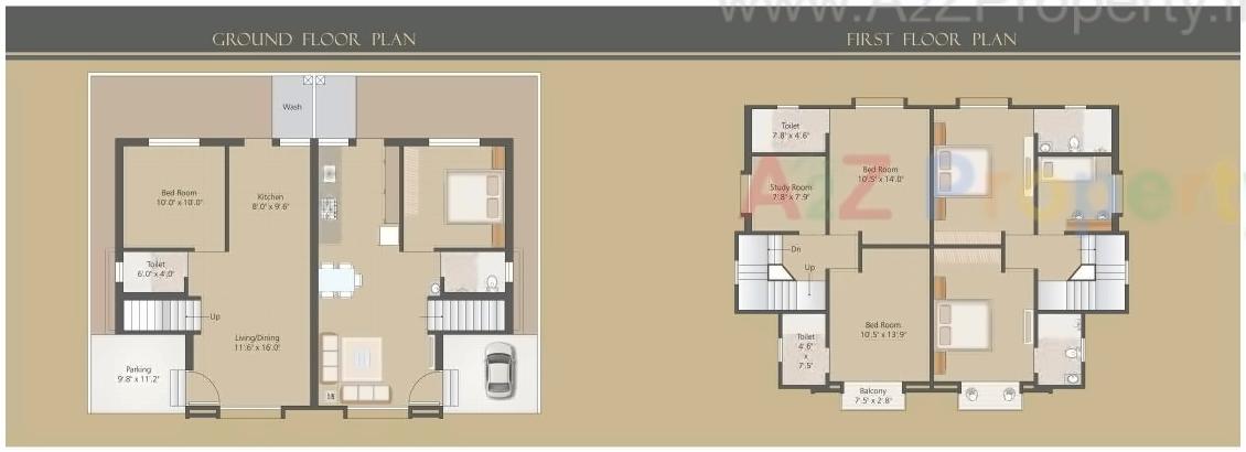 Layout of real estate project Shivam Enclave Duplex located at Vadodara, Vadodara, Gujarat