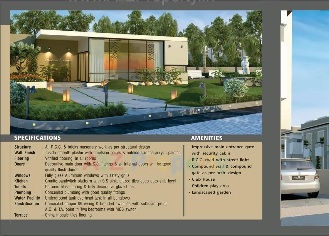 3D Elevation of real estate project Shivam Enclave Duplex located at Vadodara, Vadodara, Gujarat