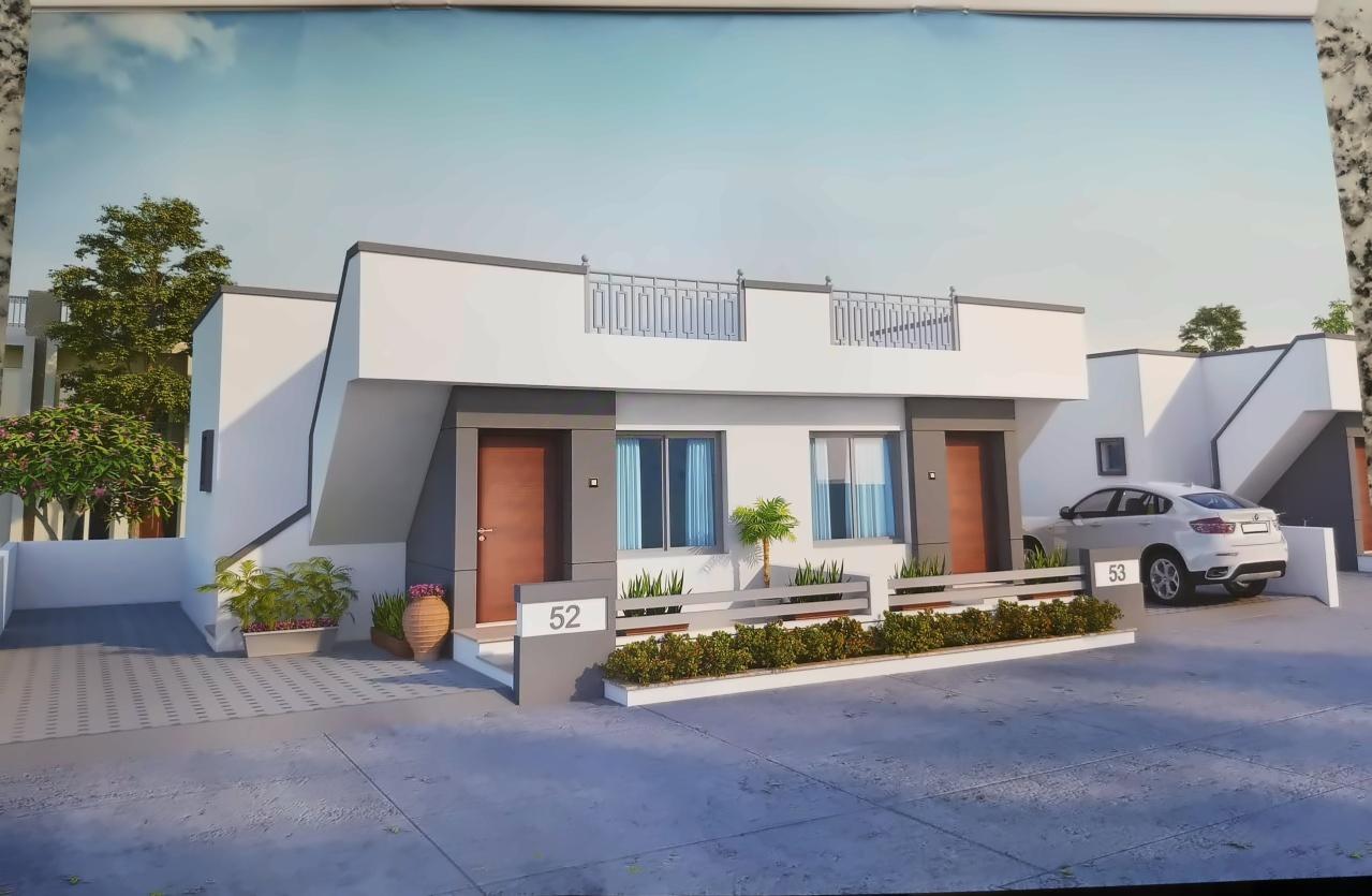 3D Elevation of real estate project Shivam Exotica located at Tarsali, Vadodara, Gujarat