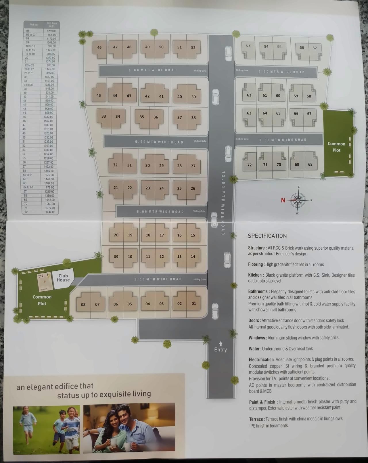 Layout of real estate project Shivam Exotica located at Tarsali, Vadodara, Gujarat