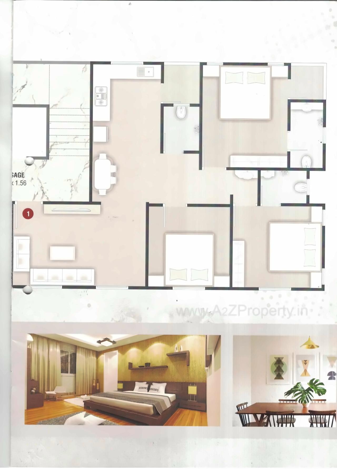 Layout of real estate project Shivam Heights located at Manjalpur, Vadodara, Gujarat