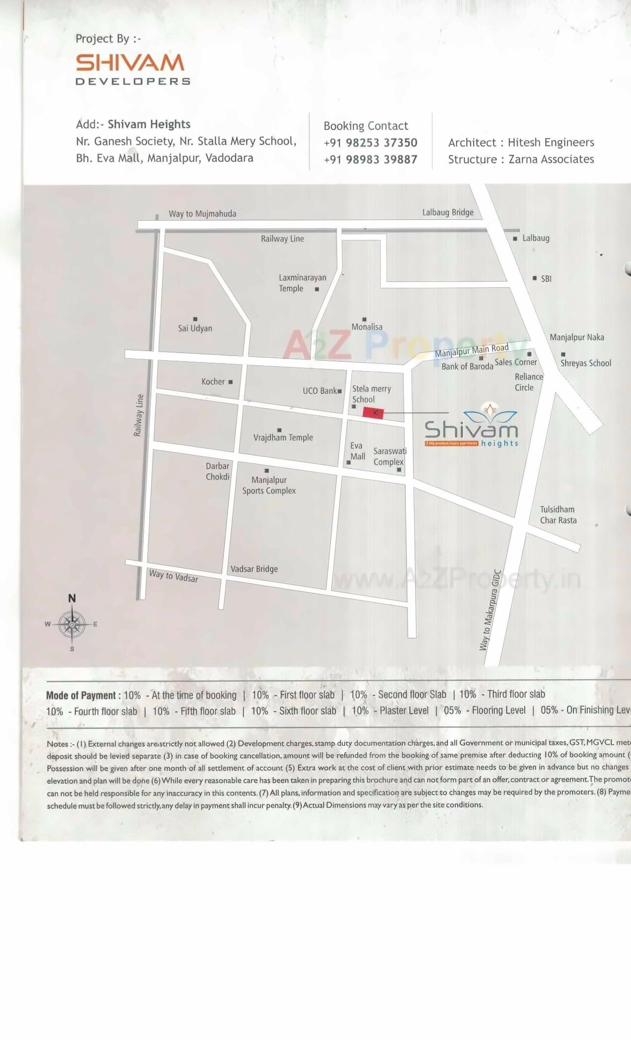  of real estate project Shivam Heights located at Manjalpur, Vadodara, Gujarat