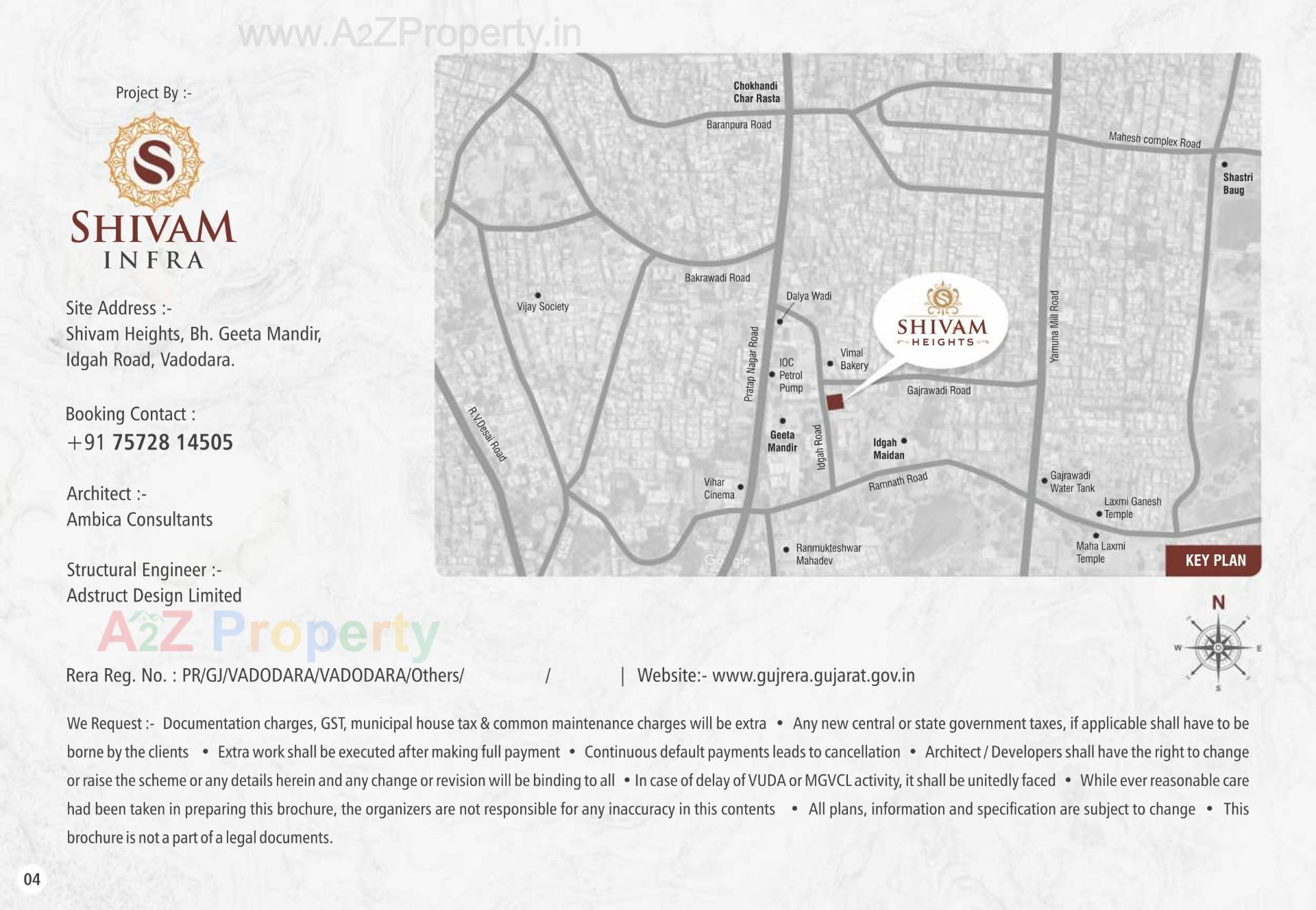 of real estate project Shivam Heights located at Daliyawadi, Vadodara, Gujarat