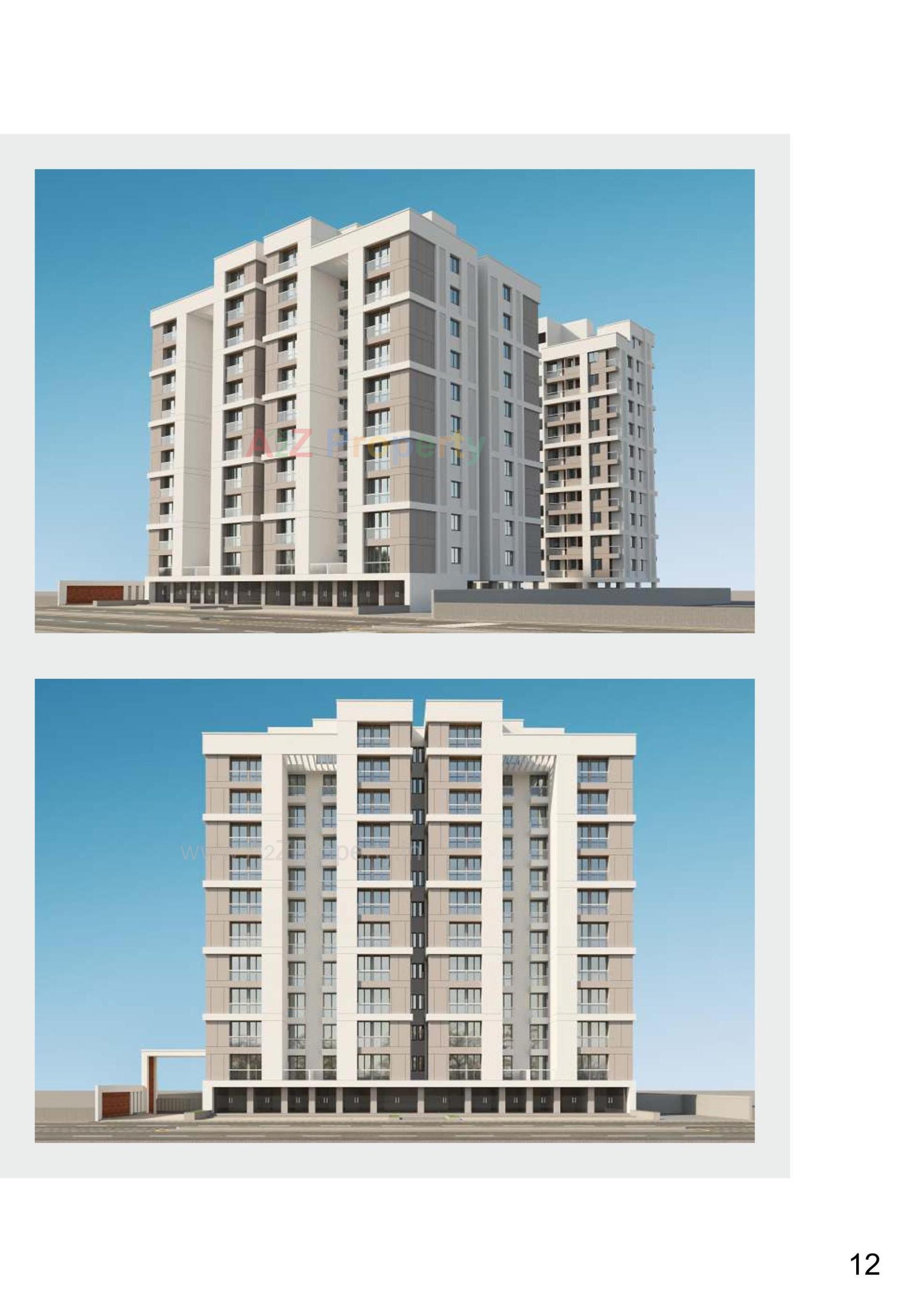 3D Elevation of real estate project Shivam Highview located at Kapurai, Vadodara, Gujarat