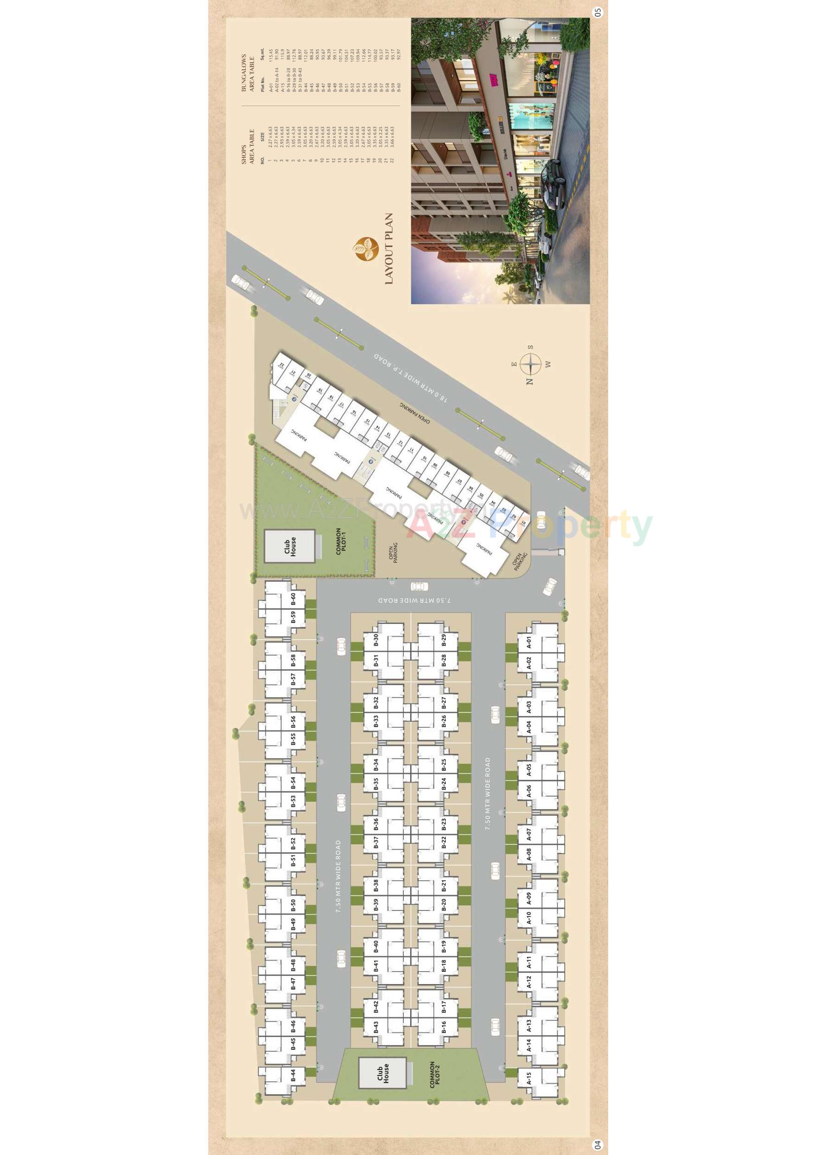 Layout of real estate project Shivam Luxuria located at Makarpura, Vadodara, Gujarat