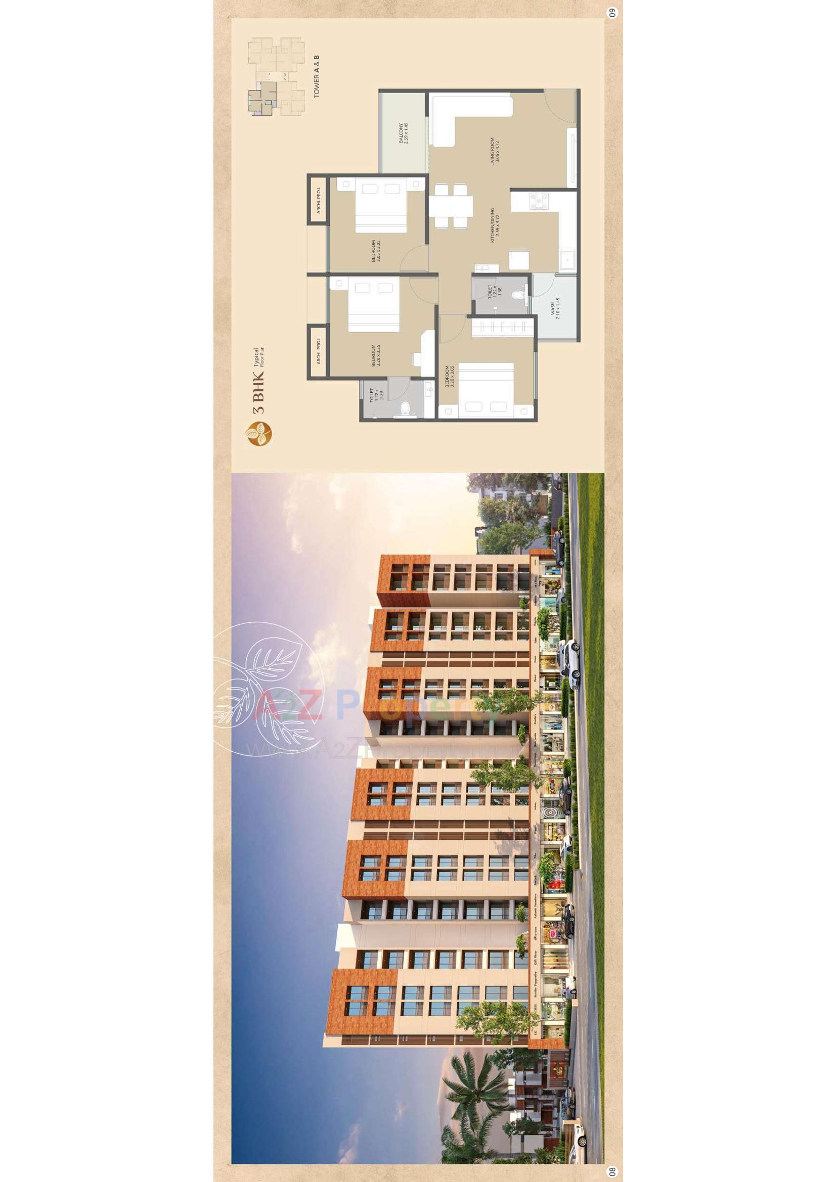 Layout of real estate project Shivam Luxuria located at Makarpura, Vadodara, Gujarat