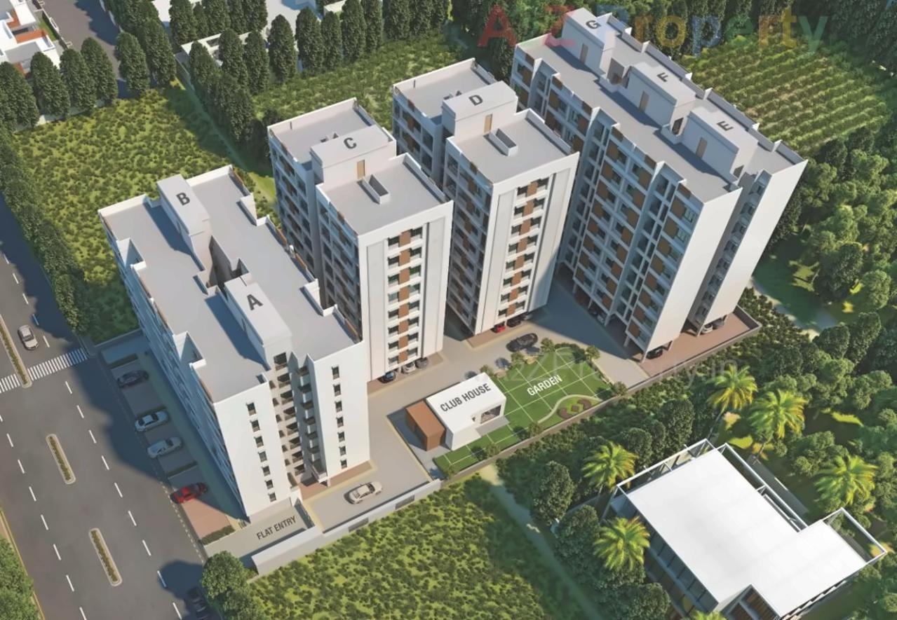3D Elevation of real estate project Shivam Paradise located at Makarpura, Vadodara, Gujarat