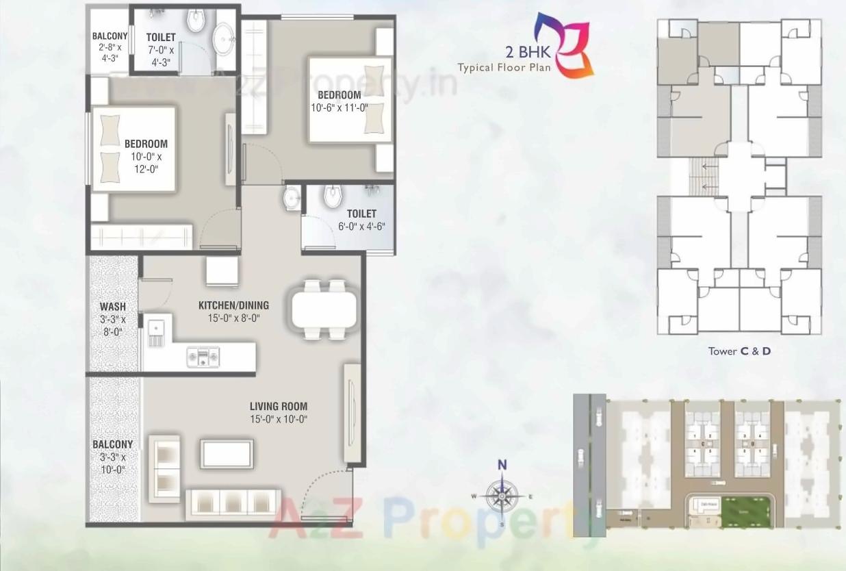 Layout of real estate project Shivam Paradise located at Makarpura, Vadodara, Gujarat