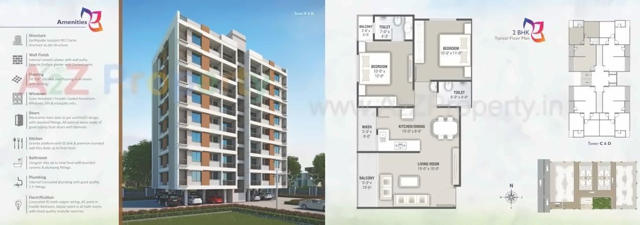 Layout of real estate project Shivam Paradise located at Makarpura, Vadodara, Gujarat