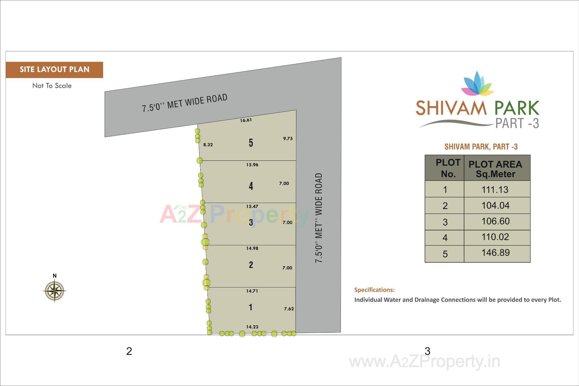 Layout of real estate project Shivam Park located at Manjalpur , Vadodara, Gujarat