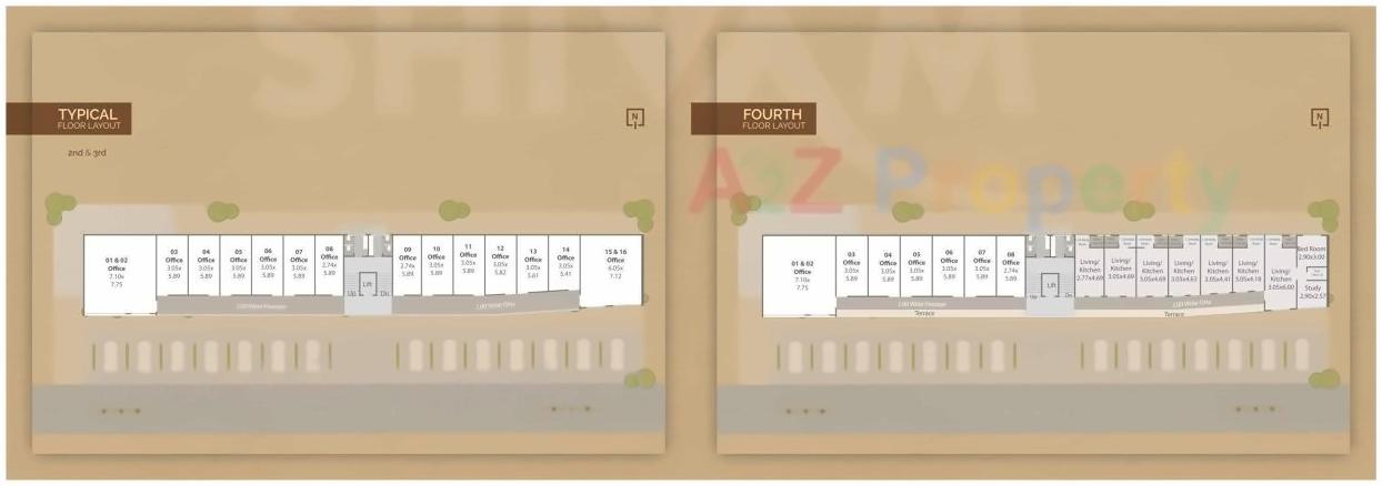 Layout of real estate project Shivam Trade Center located at Atladara, Vadodara, Gujarat