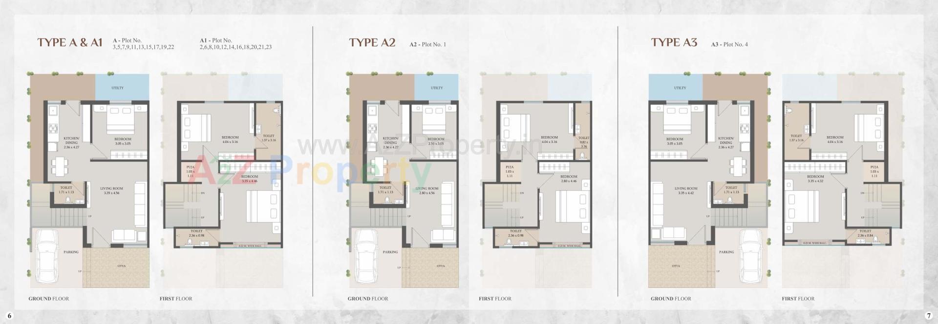 Layout of real estate project Shivam Villa located at Bapod, Vadodara, Gujarat