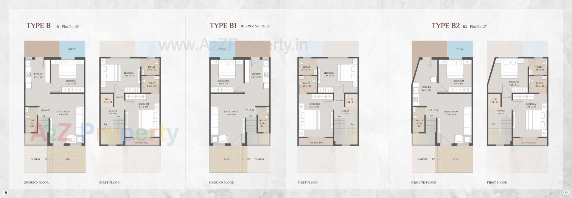 Layout of real estate project Shivam Villa located at Bapod, Vadodara, Gujarat