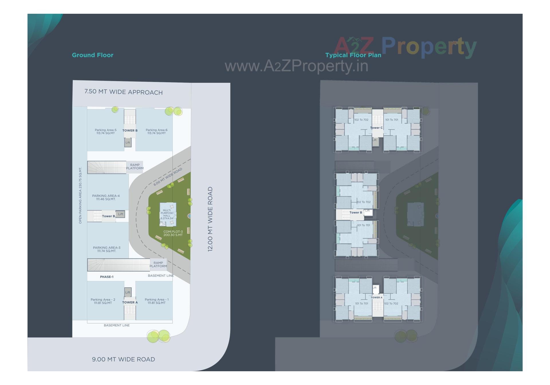 Layout of real estate project Shivang Aananda located at Bhayli, Vadodara, Gujarat