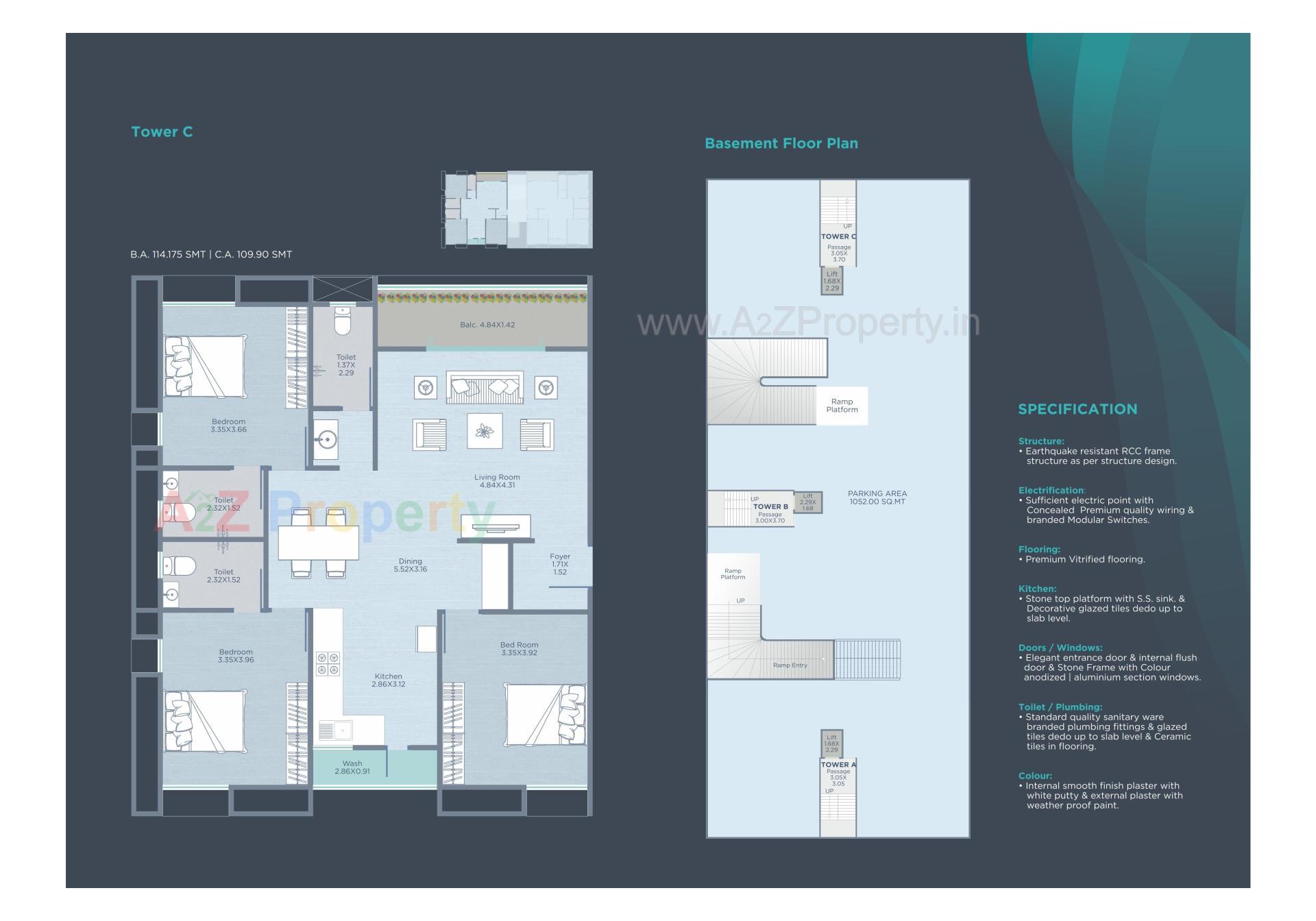 Layout of real estate project Shivang Aananda located at Bhayli, Vadodara, Gujarat
