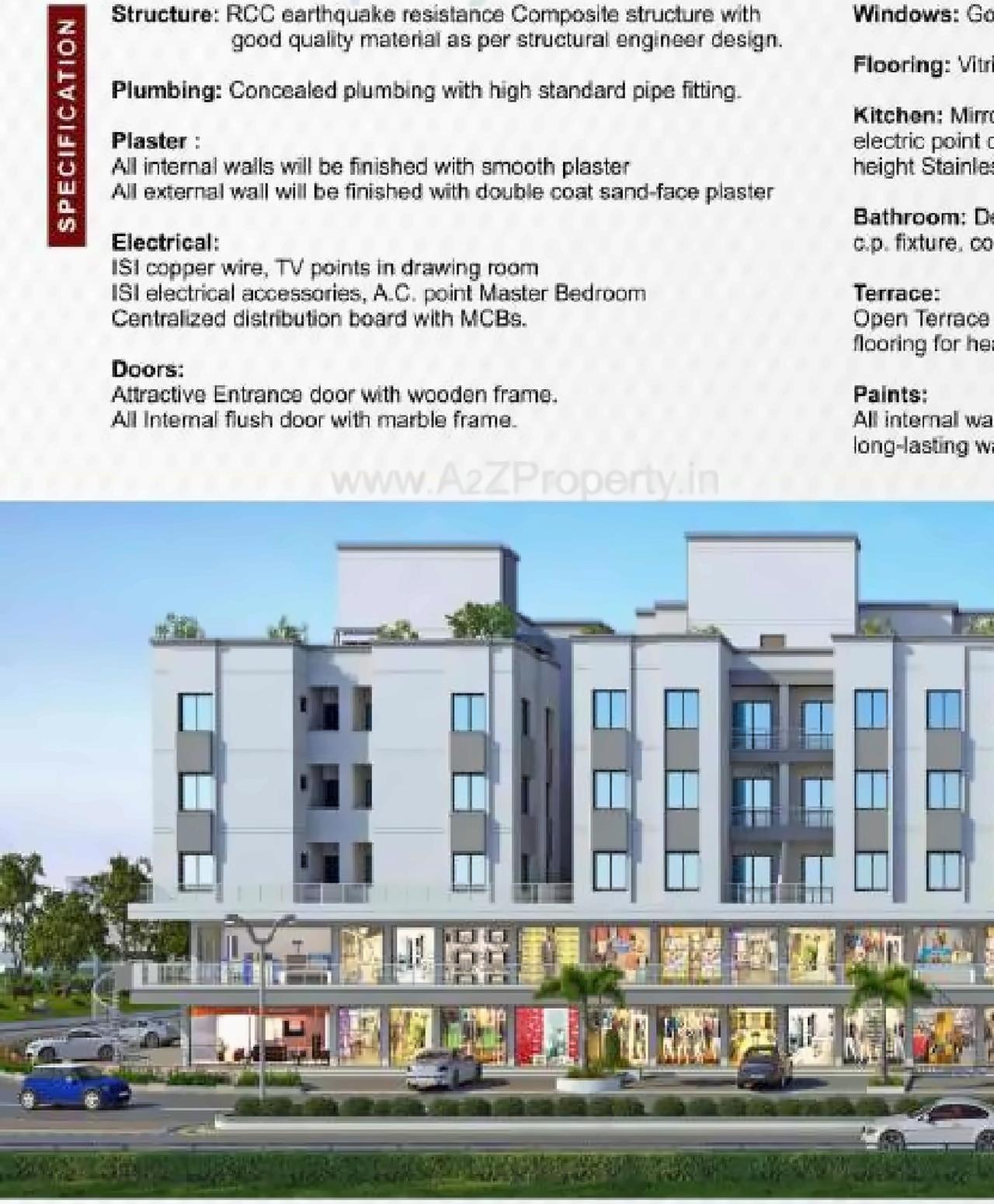 3D Elevation of real estate project Shivansh Sharnam located at Kalali, Vadodara, Gujarat