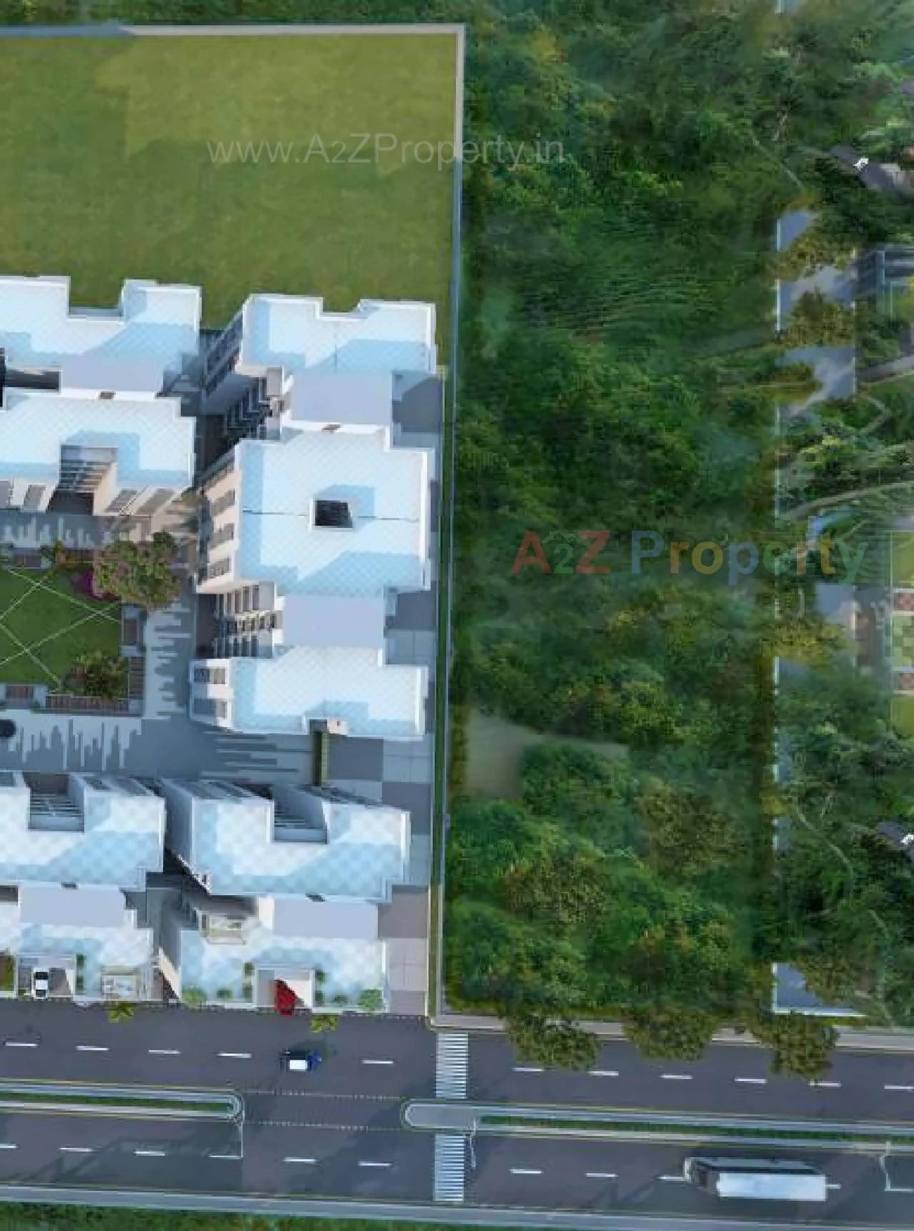 3D Elevation of real estate project Shivansh Sharnam located at Kalali, Vadodara, Gujarat