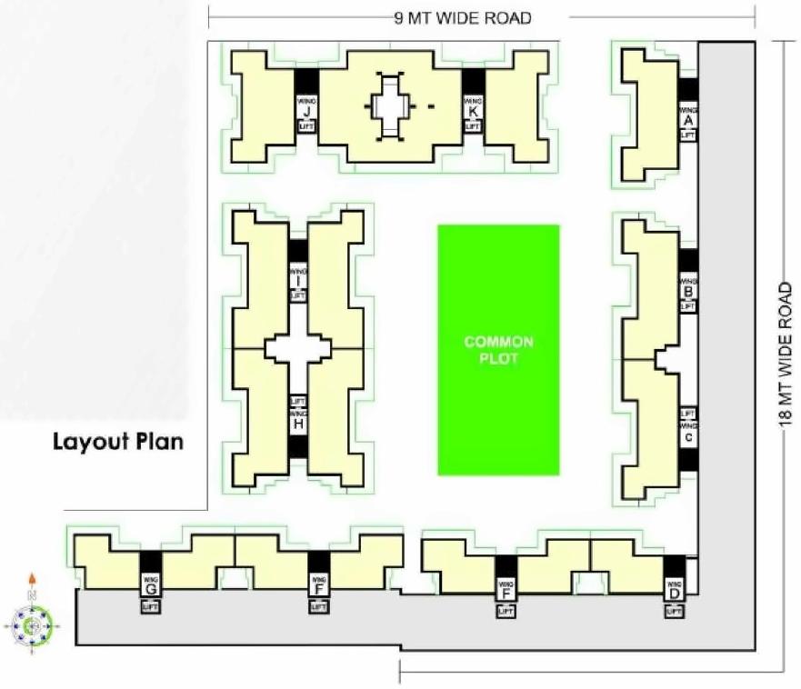Layout of real estate project Shivansh Sharnam located at Kalali, Vadodara, Gujarat