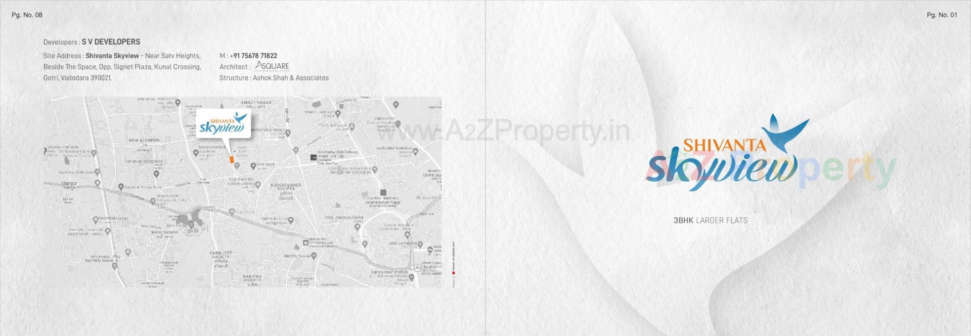  of real estate project Shivanta Sky View located at Gotri, Vadodara, Gujarat