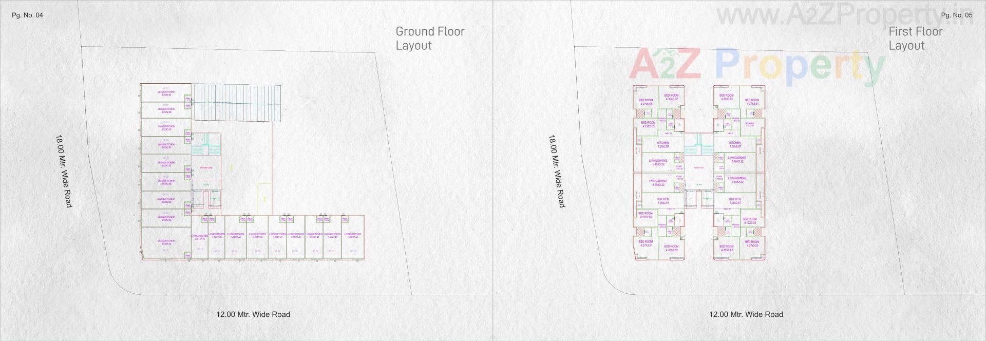Layout of real estate project Shivanta Sky View located at Gotri, Vadodara, Gujarat