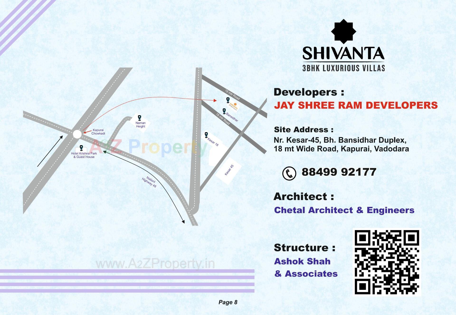  of real estate project Shivanta Villa located at Kapurai, Vadodara, Gujarat