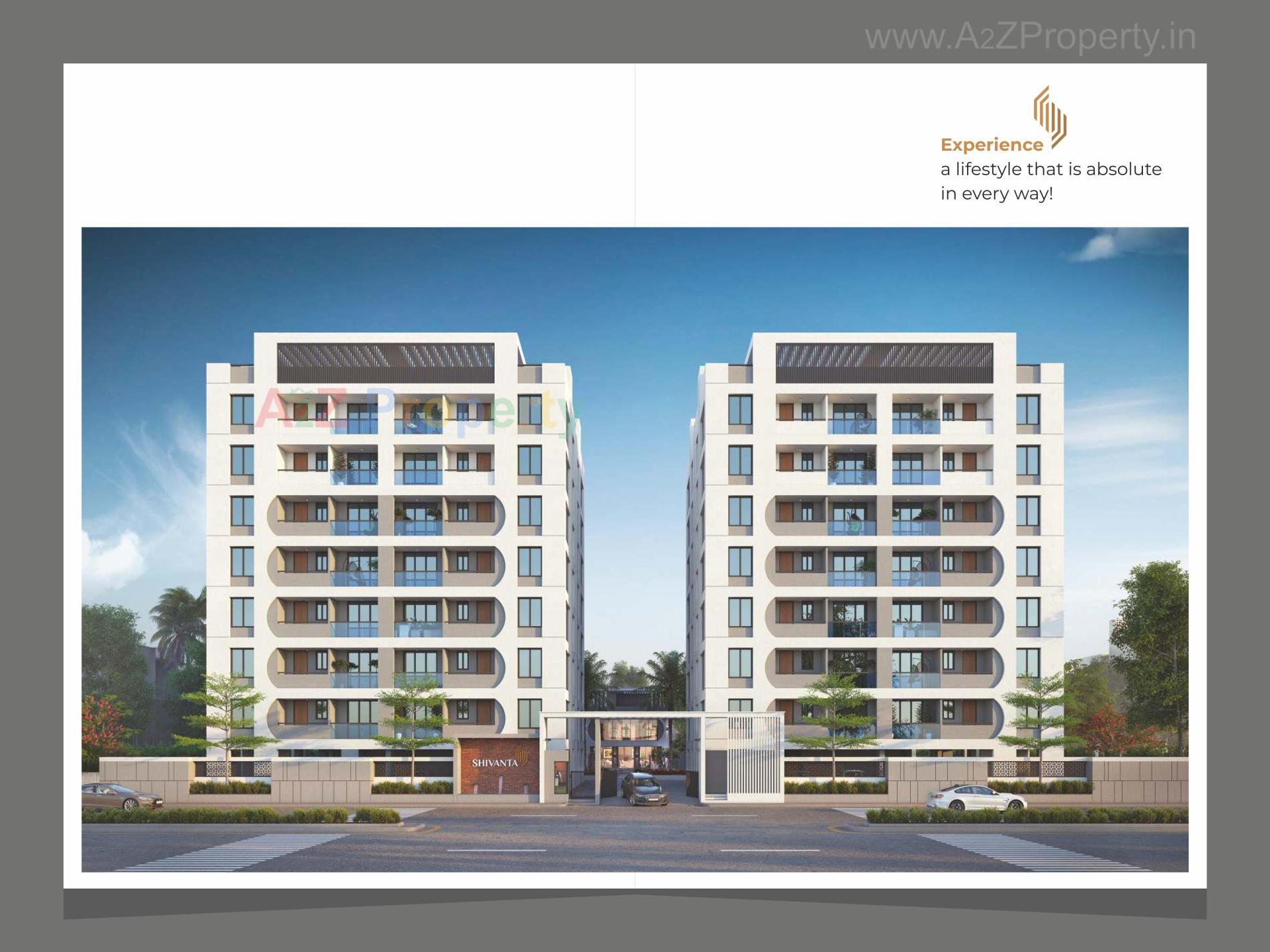 3D Elevation of real estate project Shivanta located at Harni, Vadodara, Gujarat