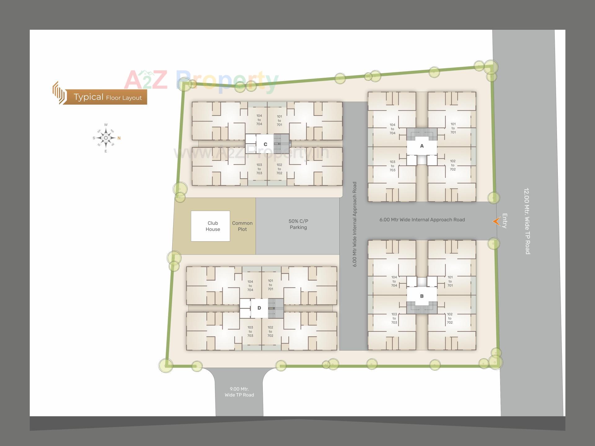 Layout of real estate project Shivanta located at Harni, Vadodara, Gujarat