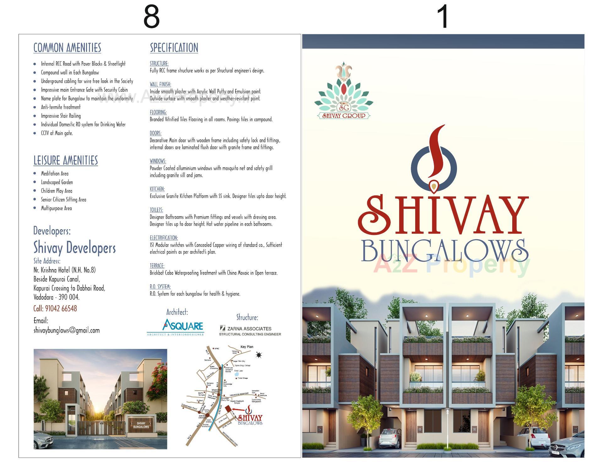  of real estate project Shivay Bungalows located at Kapurai, Vadodara, Gujarat