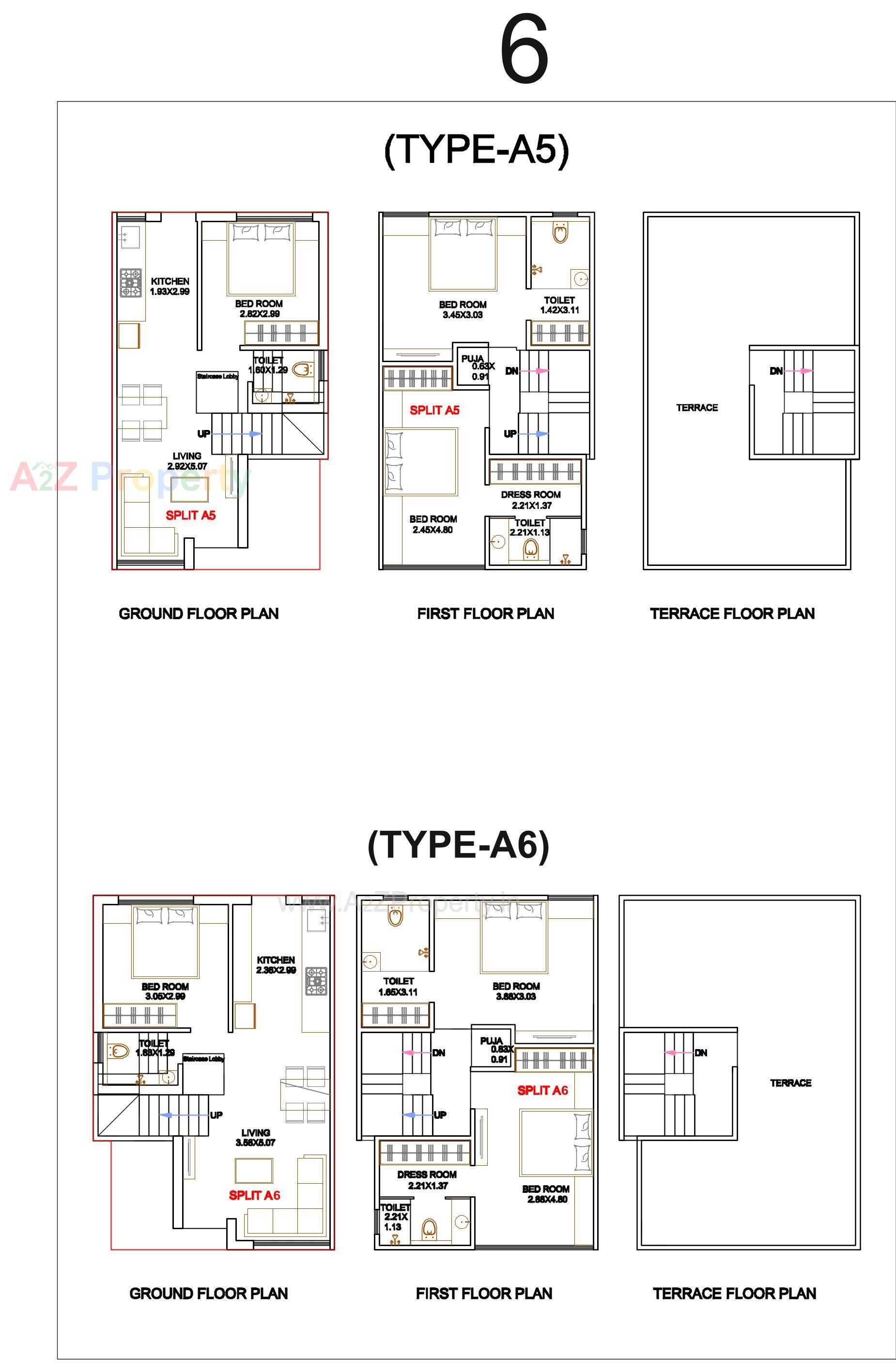 Layout of real estate project Shivay Bungalows located at Kapurai, Vadodara, Gujarat