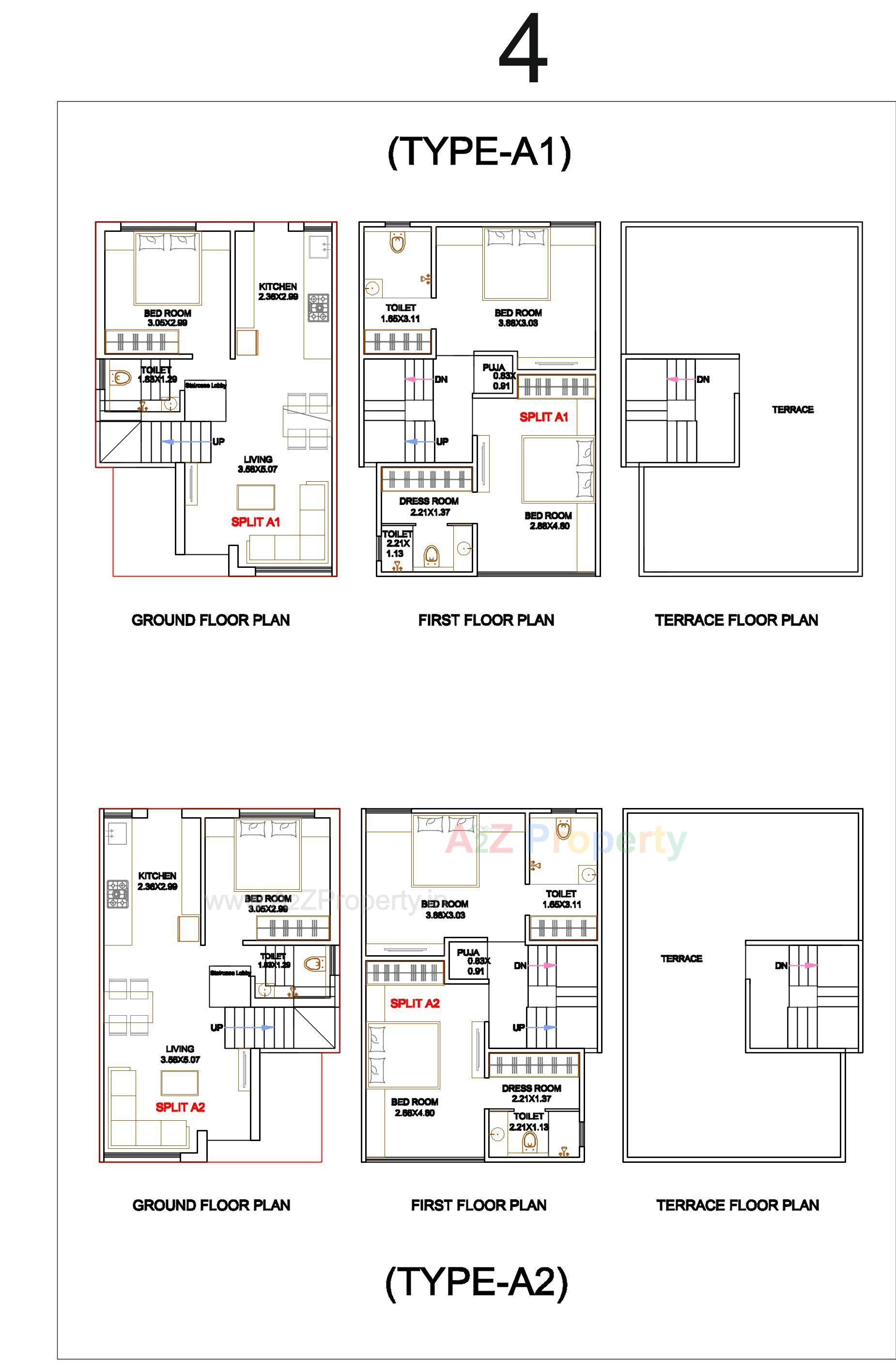 Layout of real estate project Shivay Bungalows located at Kapurai, Vadodara, Gujarat