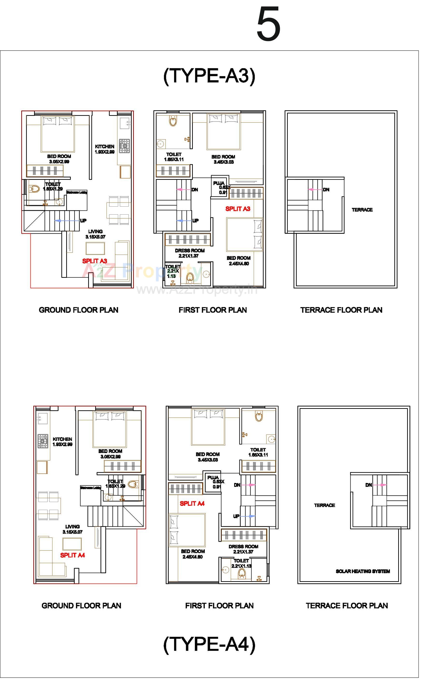 Layout of real estate project Shivay Bungalows located at Kapurai, Vadodara, Gujarat