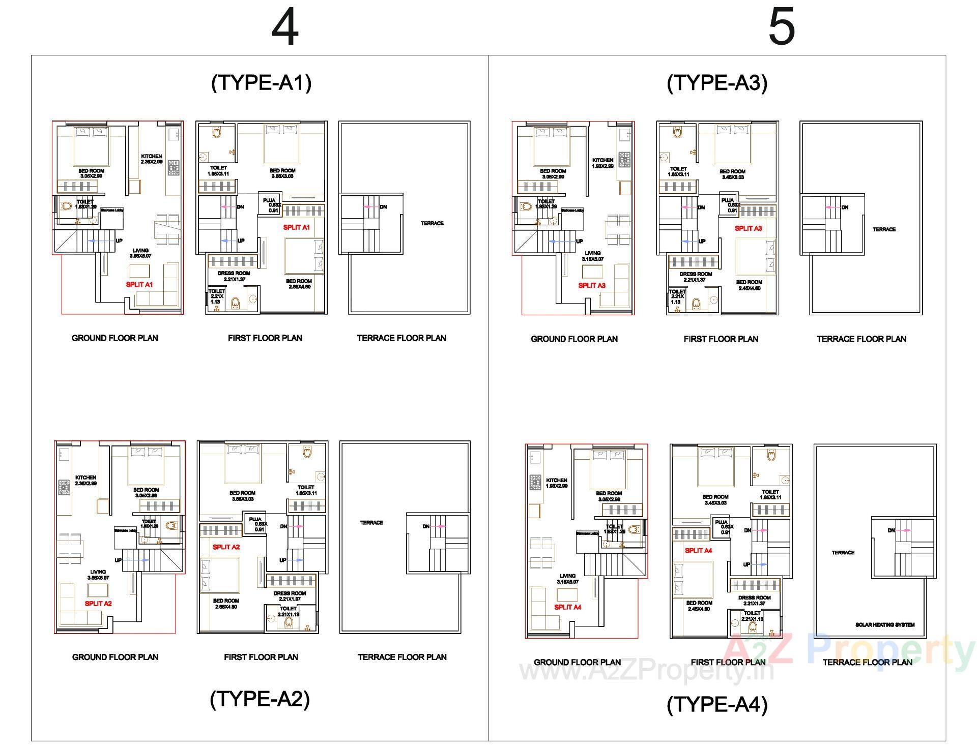 Layout of real estate project Shivay Bungalows located at Kapurai, Vadodara, Gujarat
