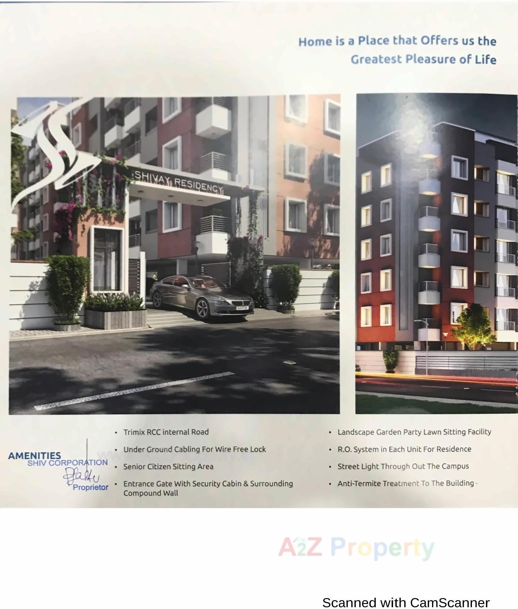 3D Elevation of real estate project Shivay Residency located at Vadodara, Vadodara, Gujarat