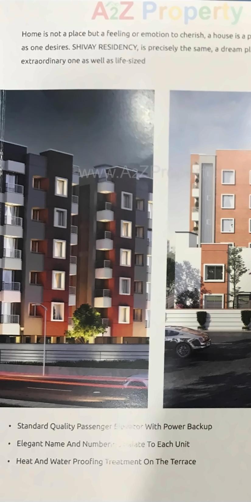 3D Elevation of real estate project Shivay Residency located at Vadodara, Vadodara, Gujarat