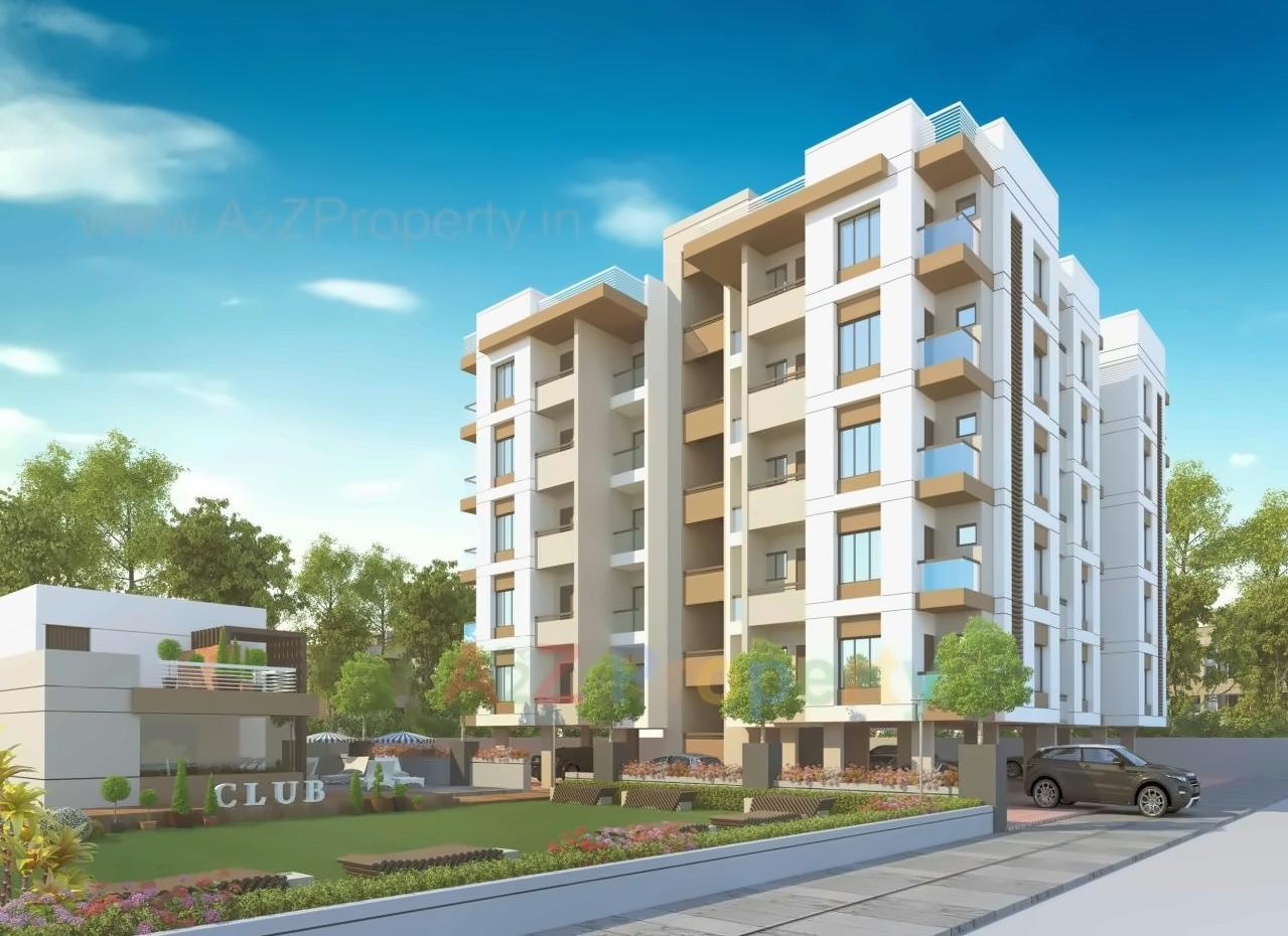 3D Elevation of real estate project Shivay Sky located at Bapod, Vadodara, Gujarat