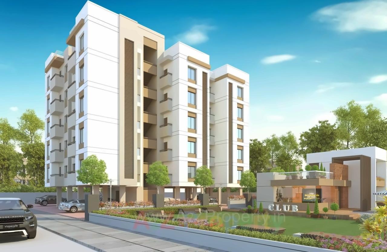 3D Elevation of real estate project Shivay Sky located at Bapod, Vadodara, Gujarat