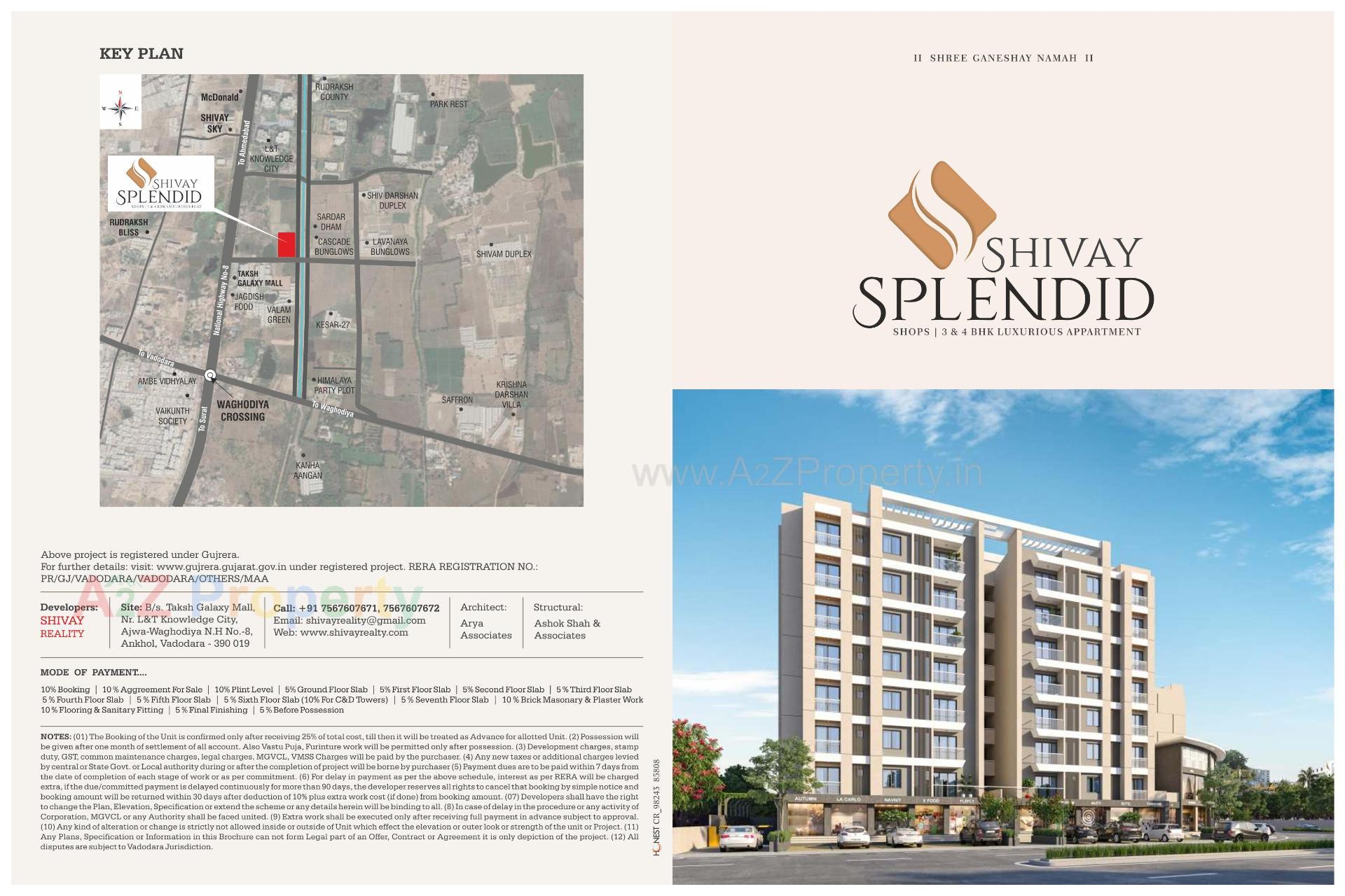  of real estate project Shivay Splendid located at Ankhol, Vadodara, Gujarat