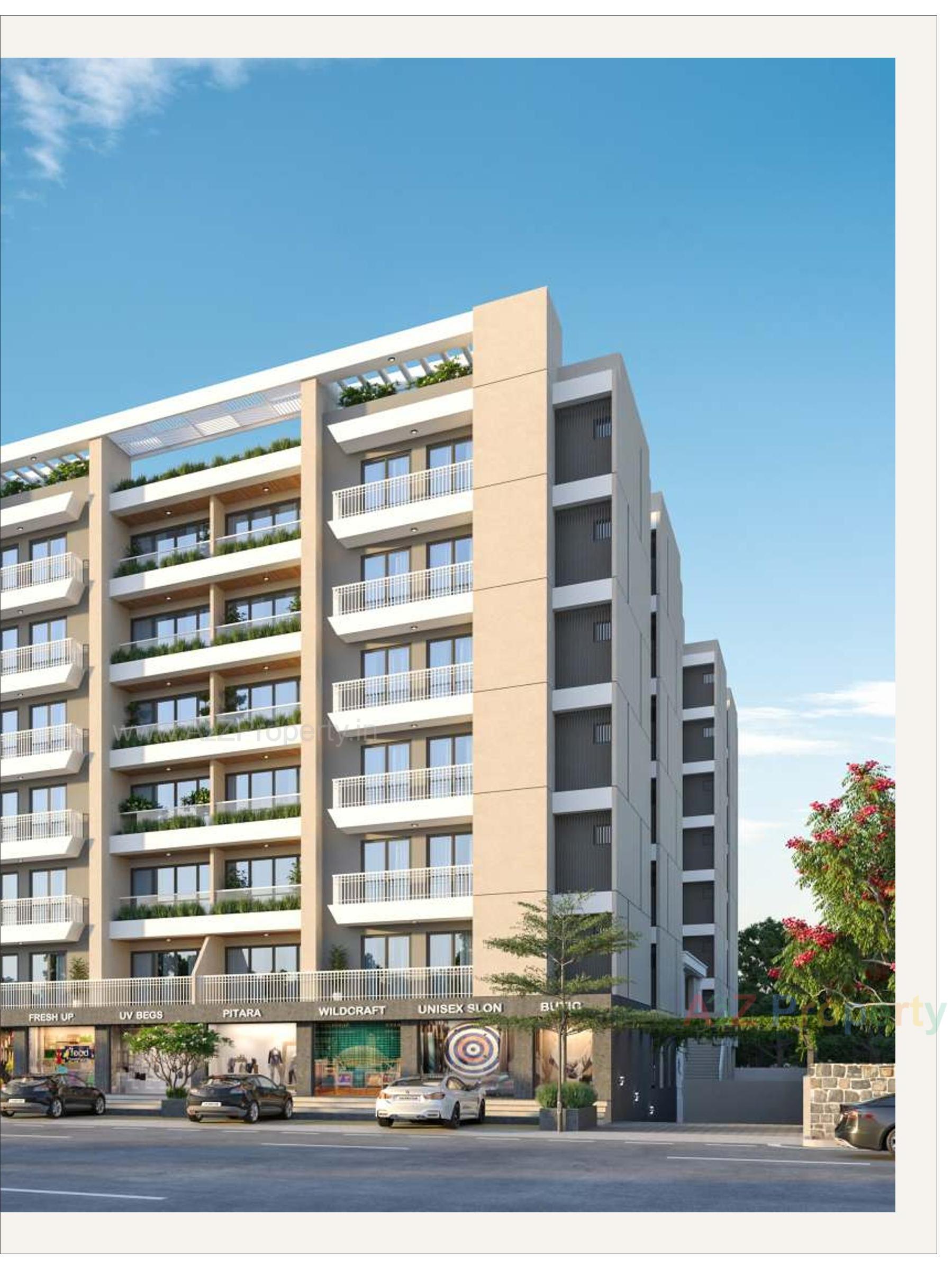 3D Elevation of real estate project Shivay Splendid located at Ankhol, Vadodara, Gujarat