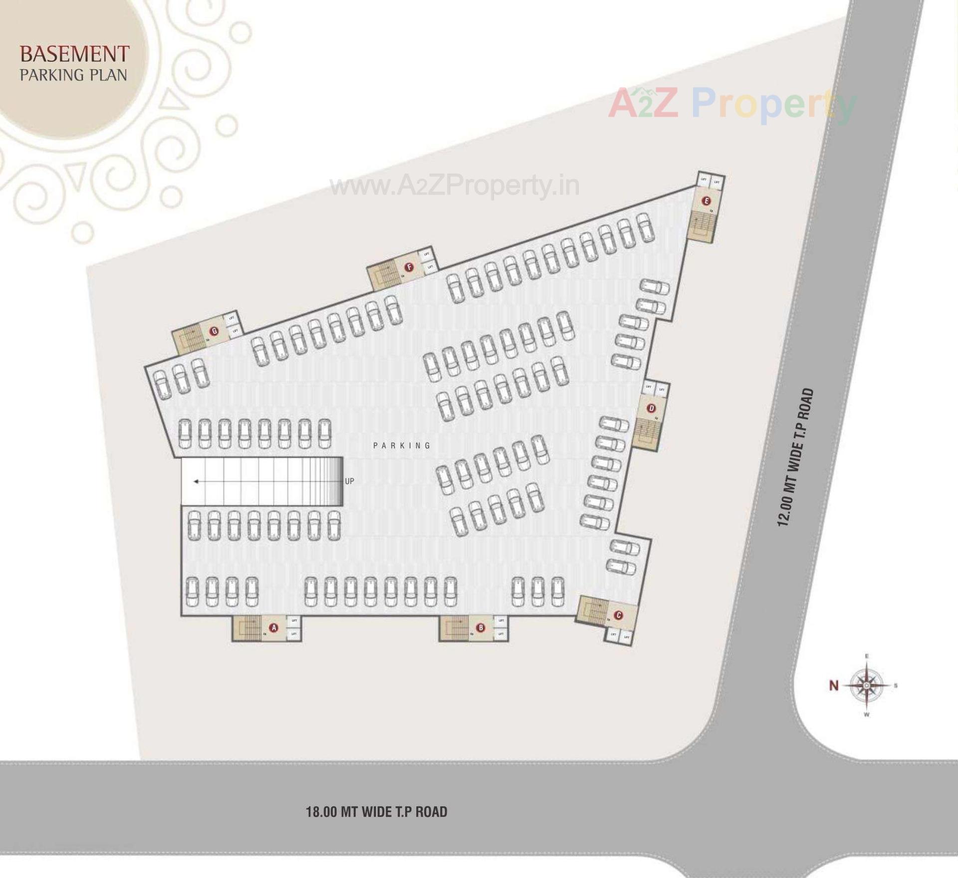 Layout of real estate project Shivkunj Residency Block located at Tarsali, Vadodara, Gujarat