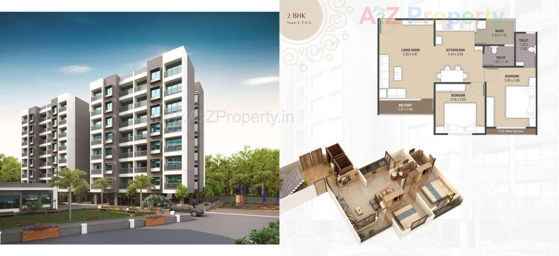 Layout of real estate project Shivkunj Residency Block located at Tarsali, Vadodara, Gujarat
