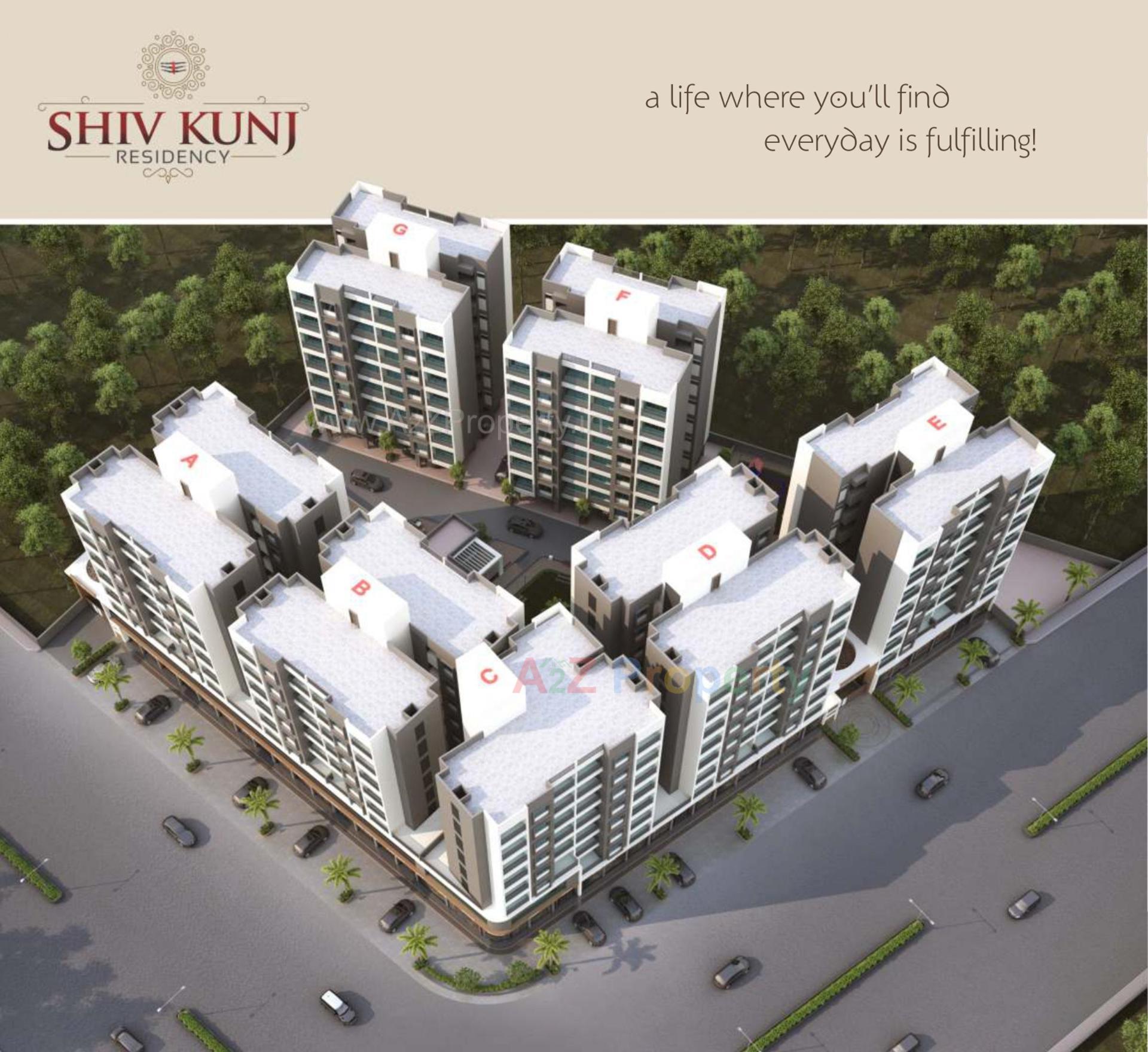 3D Elevation of real estate project Shivkunj Residency located at Vadodara, Vadodara, Gujarat