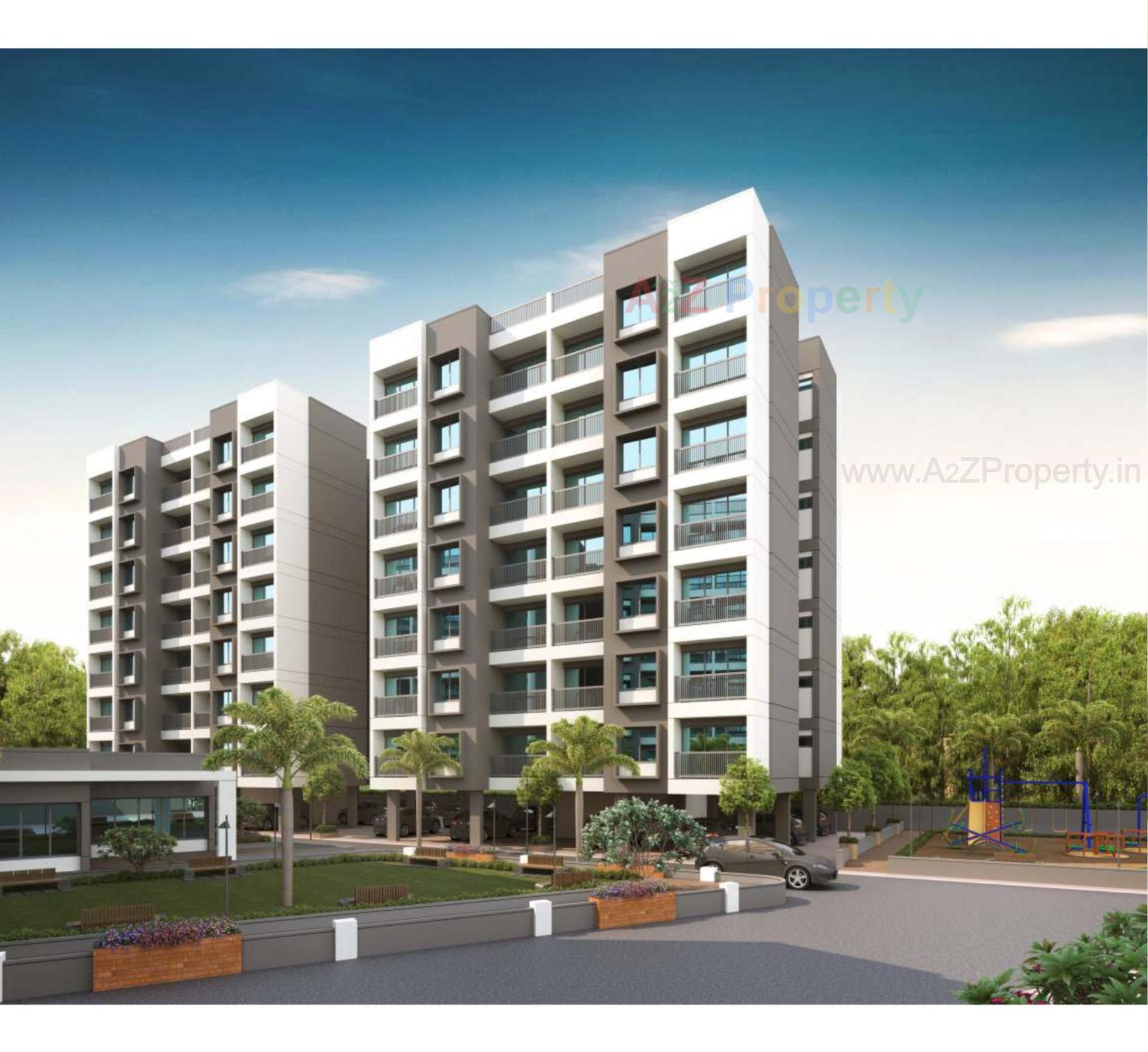 3D Elevation of real estate project Shivkunj Residency located at Vadodara, Vadodara, Gujarat
