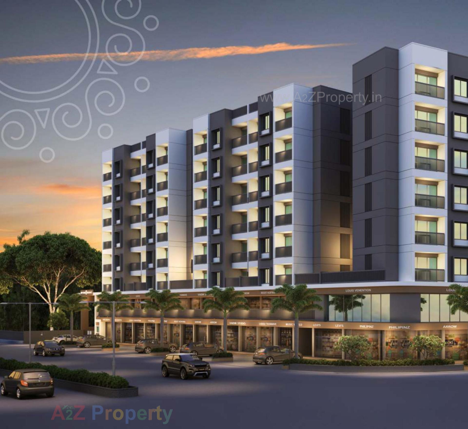 3D Elevation of real estate project Shivkunj Residency located at Vadodara, Vadodara, Gujarat
