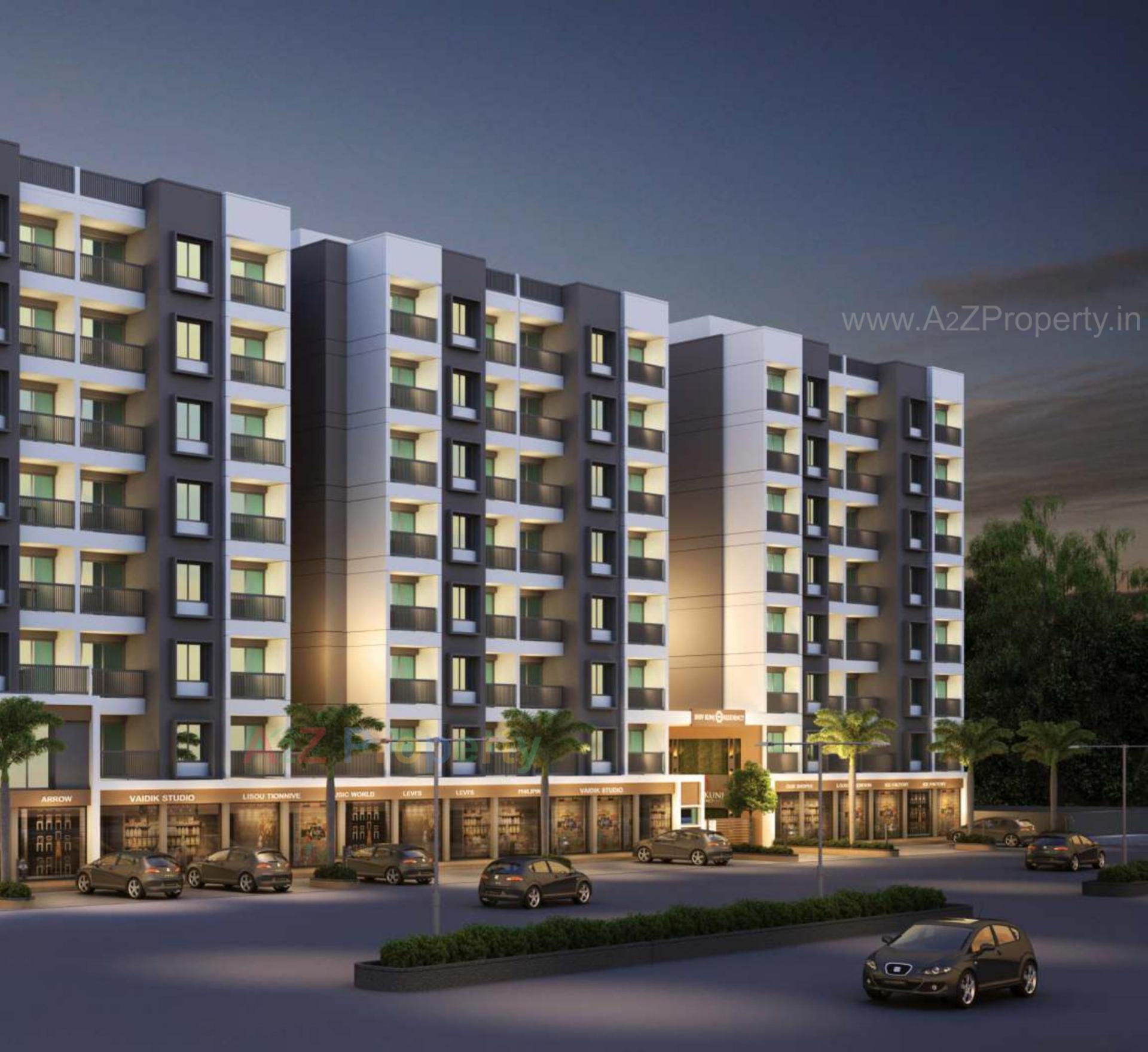 3D Elevation of real estate project Shivkunj Residency located at Vadodara, Vadodara, Gujarat