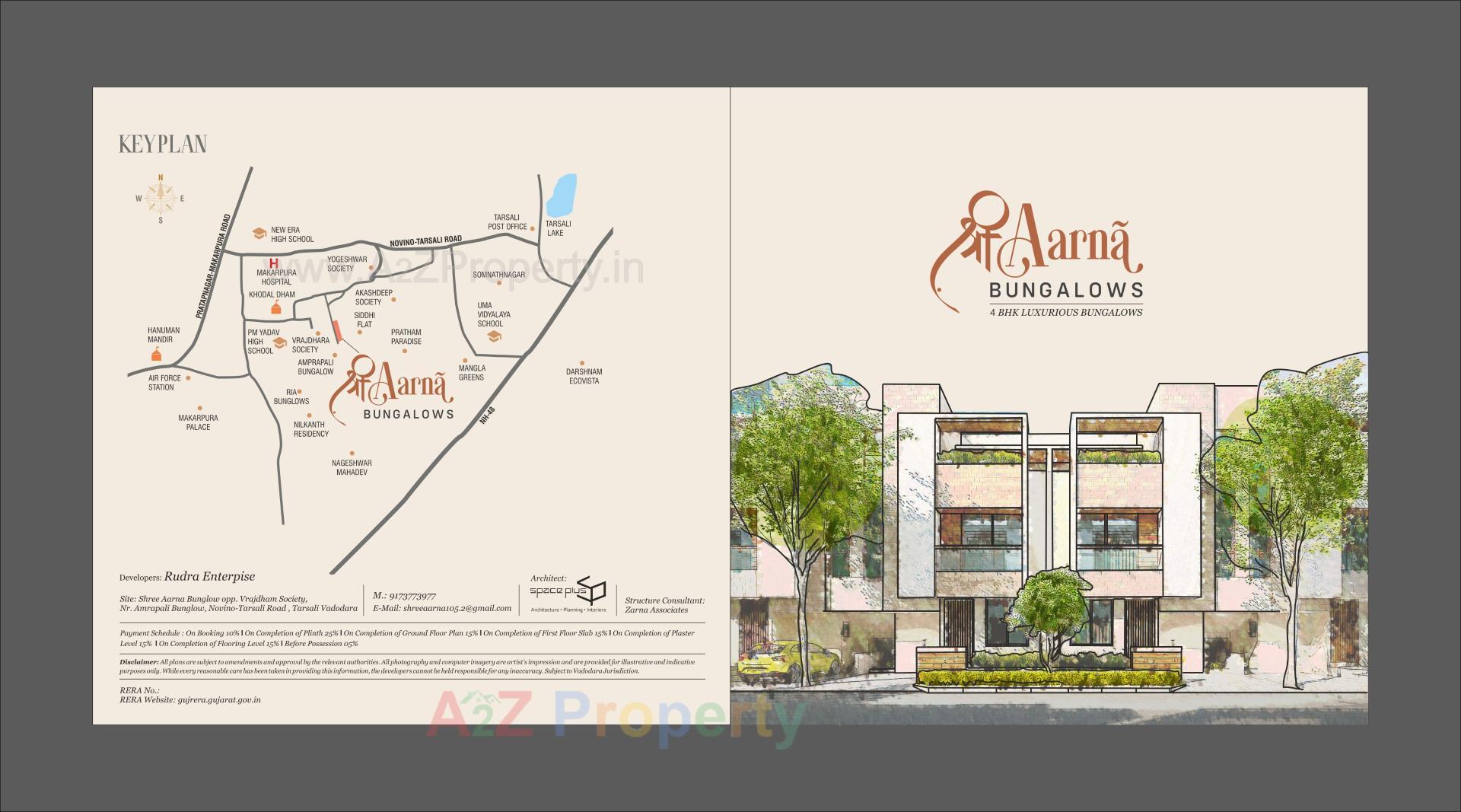  of real estate project Shree Aarna Bungalows located at Tarsali, Vadodara, Gujarat