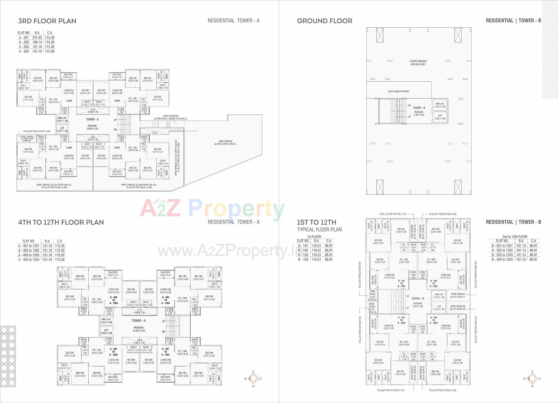  of real estate project Shree Aarna Sky Waves located at Gotri, Vadodara, Gujarat