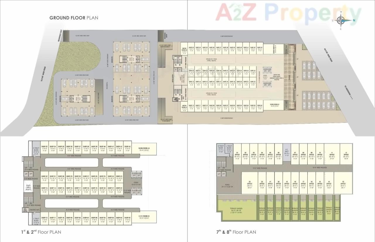 Layout of real estate project Shree Balaji Skyrise located at Vadodara, Vadodara, Gujarat