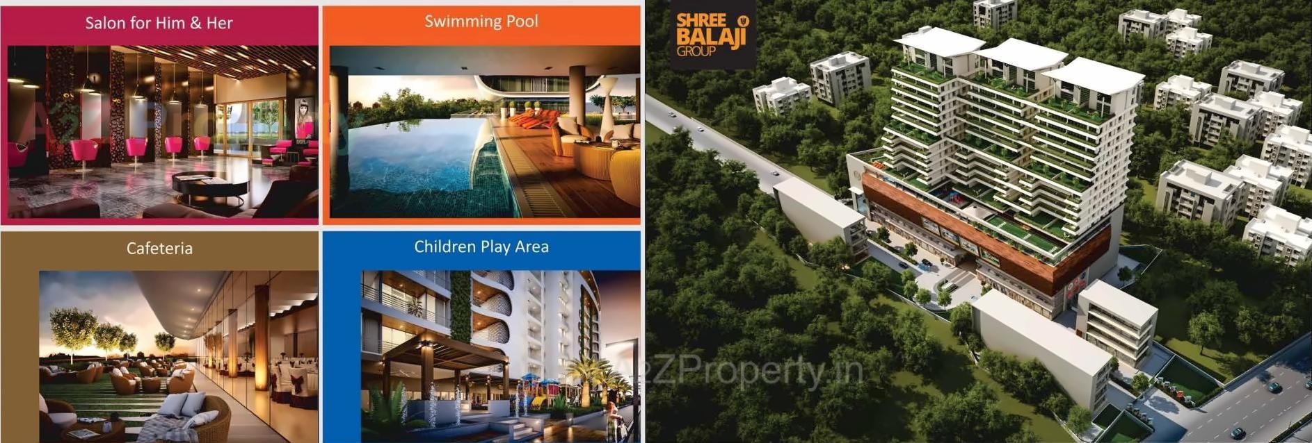 3D Elevation of real estate project Shree Balaji Wind located at Vadodara, Vadodara, Gujarat